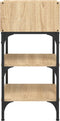 vidaXL - Nachtkastjes - 2 - st - 35x34,5x70 - cm - sonoma - eikenkleurig