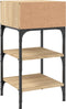 vidaXL - Nachtkastjes - 2 - st - 35x34,5x70 - cm - sonoma - eikenkleurig