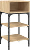 vidaXL - Nachtkastjes - 2 - st - 35x34,5x70 - cm - sonoma - eikenkleurig