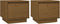 vidaXL - Nachtkastjes - 2 - st - 35x34x32 - cm - massief - grenenhout - honingbruin
