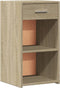vidaXL - Nachtkastjes - 2 - st - 35x34x65 - cm - bewerkt - hout - sonoma - eikenkleurig