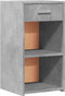 vidaXL - Nachtkastjes - 2 - st - 35x34x65 - cm - bewerkt - hout - betongrijs