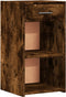 vidaXL - Nachtkastjes - 2 - st - 35x34x65 - cm - bewerkt - hout - gerookt - eikenkleurig