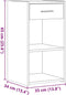 vidaXL - Nachtkastjes - 2 - st - 35x34x65 - cm - bewerkt - hout - grijs - sonoma - eiken