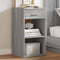 vidaXL - Nachtkastjes - 2 - st - 35x34x65 - cm - bewerkt - hout - grijs - sonoma - eiken