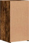 vidaXL - Nachtkastjes - 2 - st - 35x34x65 - cm - bewerkt - hout - gerookt - eikenkleurig