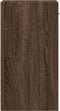 vidaXL - Nachtkastjes - 2 - st - 35x34x65 - cm - bewerkt - hout - bruin - eikenkleurig