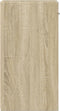 vidaXL - Nachtkastjes - 2 - st - 35x34x65 - cm - bewerkt - hout - sonoma - eikenkleurig