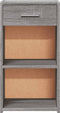 vidaXL - Nachtkastjes - 2 - st - 35x34x65 - cm - bewerkt - hout - grijs - sonoma - eiken