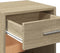 vidaXL - Nachtkastjes - 2 - st - 35x34x65 - cm - bewerkt - hout - sonoma - eikenkleurig