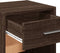 vidaXL - Nachtkastjes - 2 - st - 35x34x65 - cm - bewerkt - hout - bruin - eikenkleurig
