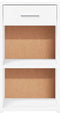 vidaXL - Nachtkastjes - 2 - st - 35x34x65 - cm - bewerkt - hout - wit