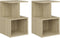 vidaXL - Nachtkastjes - 2 - st - 35x35x55 - cm - bewerkt - hout - sonoma - eikenkleurig