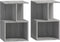 vidaXL - Nachtkastjes - 2 - st - 35x35x55 - cm - bewerkt - hout - grijs - sonoma - eiken