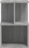vidaXL - Nachtkastjes - 2 - st - 35x35x55 - cm - bewerkt - hout - grijs - sonoma - eiken