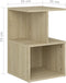 vidaXL - Nachtkastjes - 2 - st - 35x35x55 - cm - bewerkt - hout - sonoma - eikenkleurig