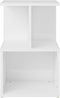 vidaXL - Nachtkastjes - 2 - st - 35x35x55 - cm - bewerkt - hout - hoogglans - wit
