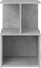vidaXL - Nachtkastjes - 2 - st - 35x35x55 - cm - bewerkt - hout - betongrijs