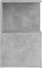 vidaXL - Nachtkastjes - 2 - st - 35x35x55 - cm - bewerkt - hout - betongrijs