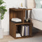 vidaXL - Nachtkastjes - 2 - st - 35x35x55 - cm - bewerkt - hout - bruin - eikenkleur