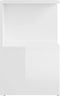 vidaXL - Nachtkastjes - 2 - st - 35x35x55 - cm - bewerkt - hout - hoogglans - wit
