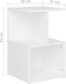 vidaXL - Nachtkastjes - 2 - st - 35x35x55 - cm - bewerkt - hout - wit
