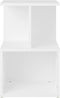 vidaXL - Nachtkastjes - 2 - st - 35x35x55 - cm - bewerkt - hout - wit