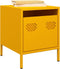 vidaXL - Nachtkastjes - 2 - st - 35x39x43,5 - cm - staal - mosterdgeel