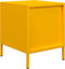 vidaXL - Nachtkastjes - 2 - st - 35x39x43,5 - cm - staal - mosterdgeel