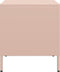 vidaXL - Nachtkastjes - 2 - st - 35x39x43,5 - cm - staal - roze