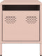 vidaXL - Nachtkastjes - 2 - st - 35x39x43,5 - cm - staal - roze