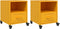 vidaXL - Nachtkastjes - 2 - st - 36x39x43,5 - cm - staal - mosterdgeel