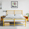 vidaXL - Nachtkastjes - 2 - st - 36x39x43,5 - cm - staal - mosterdgeel