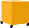 vidaXL - Nachtkastjes - 2 - st - 36x39x43,5 - cm - staal - mosterdgeel