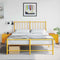 vidaXL - Nachtkastjes - 2 - st - 36x39x43,5 - cm - staal - mosterdgeel