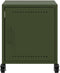 vidaXL - Nachtkastjes - 2 - st - 36x39x43,5 - cm - staal - olijfgroen