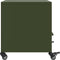 vidaXL - Nachtkastjes - 2 - st - 36x39x43,5 - cm - staal - olijfgroen