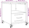 vidaXL - Nachtkastjes - 2 - st - 36x39x43,5 - cm - staal - roze