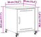 vidaXL - Nachtkastjes - 2 - st - 36x39x43,5 - cm - staal - antracietkleurig