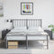 vidaXL - Nachtkastjes - 2 - st - 36x39x43,5 - cm - staal - antracietkleurig