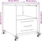 vidaXL - Nachtkastjes - 2 - st - 36x39x43,5 - cm - staal - wit