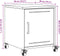 vidaXL - Nachtkastjes - 2 - st - 36x39x43,5 - cm - staal - zwart