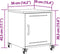 vidaXL - Nachtkastjes - 2 - st - 36x39x43,5 - cm - staal - zwart