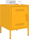 vidaXL - Nachtkastjes - 2 - st - 36x39x50,5 - cm - staal - mosterdgeel