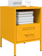 vidaXL - Nachtkastjes - 2 - st - 36x39x50,5 - cm - staal - mosterdgeel