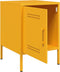 vidaXL - Nachtkastjes - 2 - st - 36x39x50,5 - cm - staal - mosterdgeel