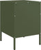vidaXL - Nachtkastjes - 2 - st - 36x39x50,5 - cm - staal - olijfgroen