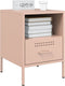 vidaXL - Nachtkastjes - 2 - st - 36x39x50,5 - cm - staal - roze