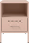 vidaXL - Nachtkastjes - 2 - st - 36x39x50,5 - cm - staal - roze