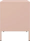 vidaXL - Nachtkastjes - 2 - st - 36x39x50,5 - cm - staal - roze
